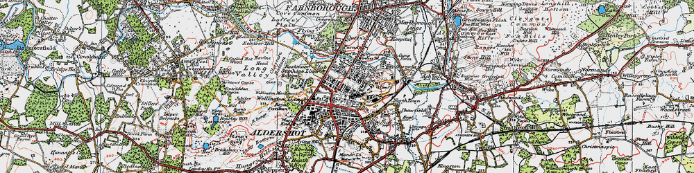 Old map of Bat's Hogsty in 1919