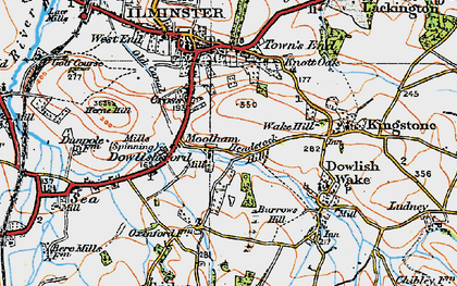 Old map of Moolham in 1919