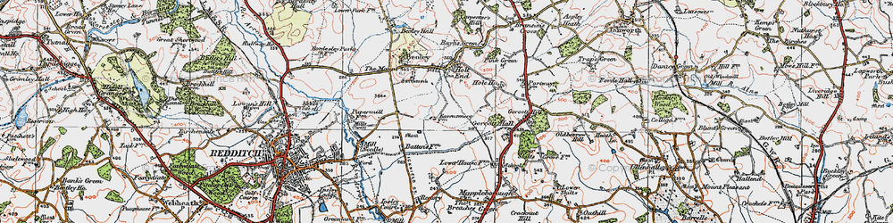 Old map of Moon's Moat in 1919