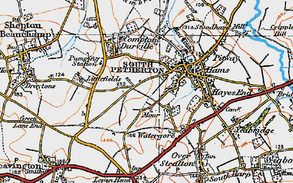 Old map of Moor in 1919