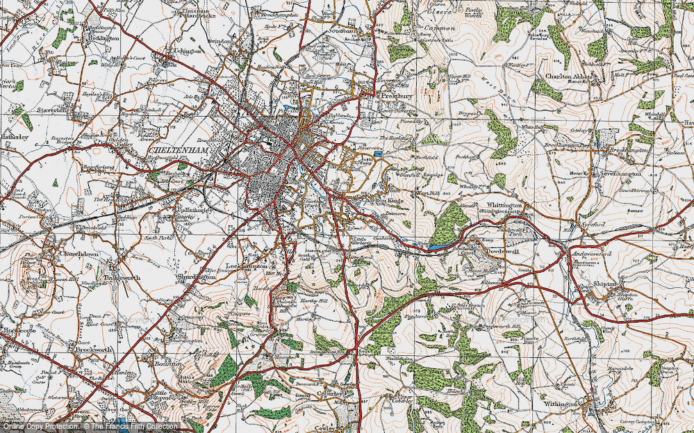 Old Map of Moor End, 1919 in 1919