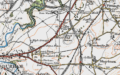 Old map of Moor End in 1925