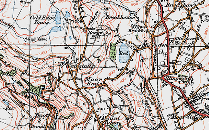 Old map of Moor End in 1925