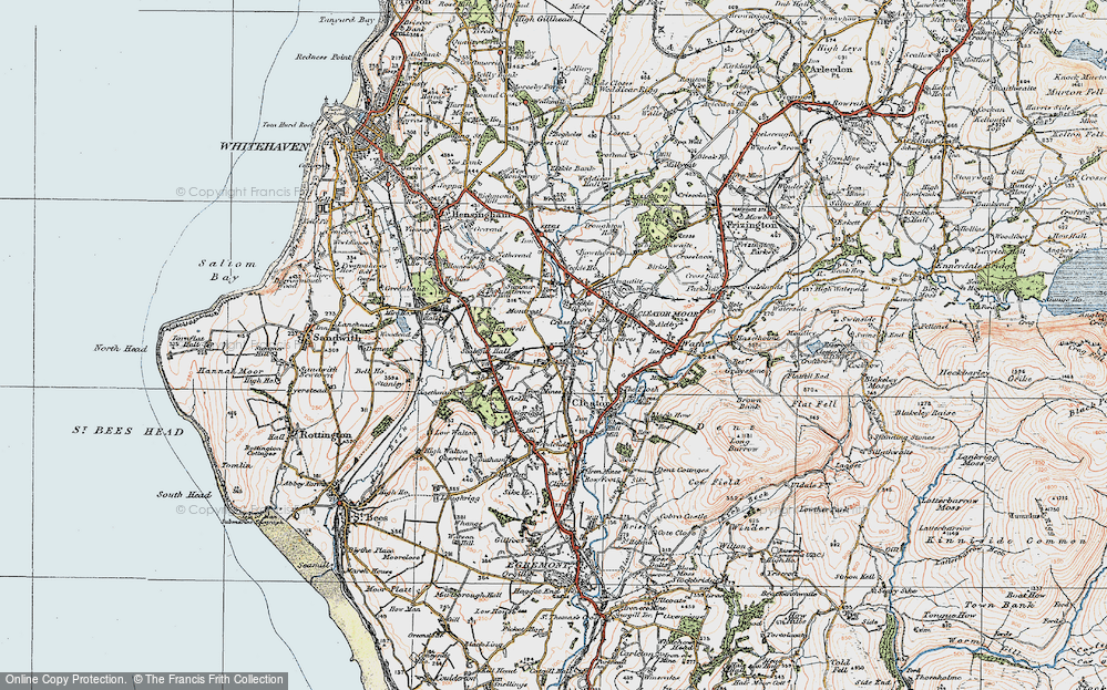 Old Map of Moor Row, 1925 in 1925