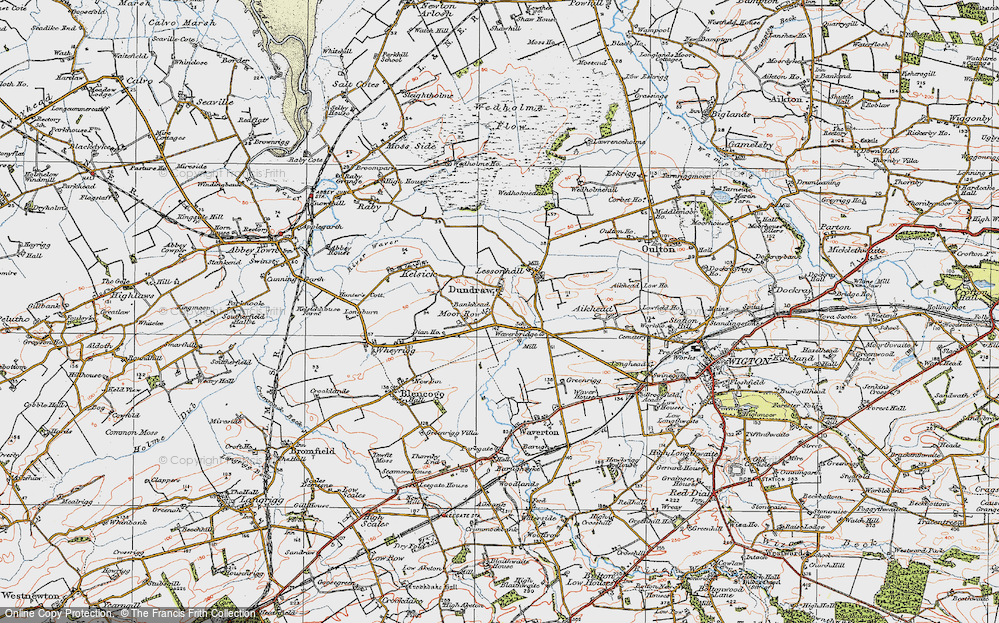 Old Map of Moor Row, 1925 in 1925