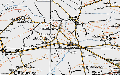 Old map of Moor Row in 1925