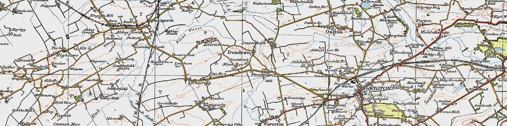 Old map of Moor Row in 1925