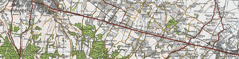Old map of Moor Street in 1921