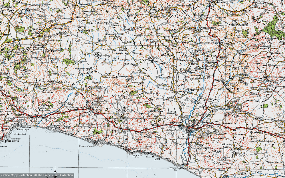 Old Map of Moorbath, 1919 in 1919