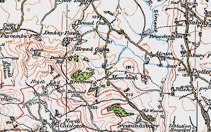 Old map of Moorbath in 1919