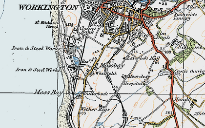 Old map of Moorclose in 1925