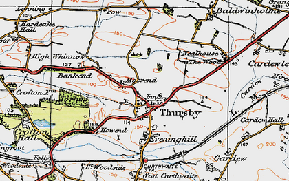 Old map of Moorend in 1925