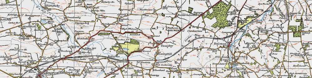 Old map of Moorend in 1925
