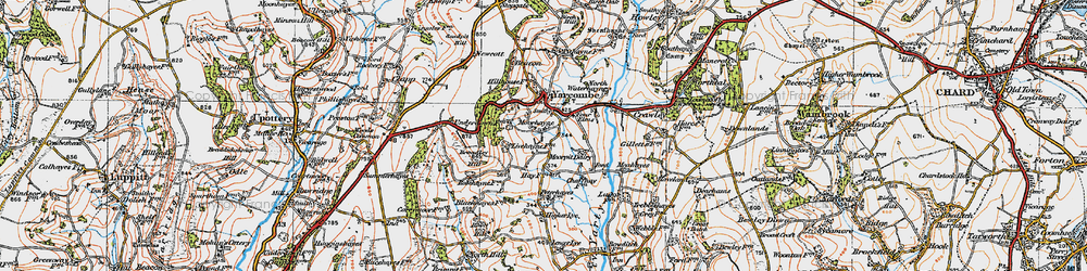 Old map of Moorhayne in 1919