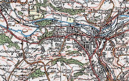 Old map of Moorhead in 1925