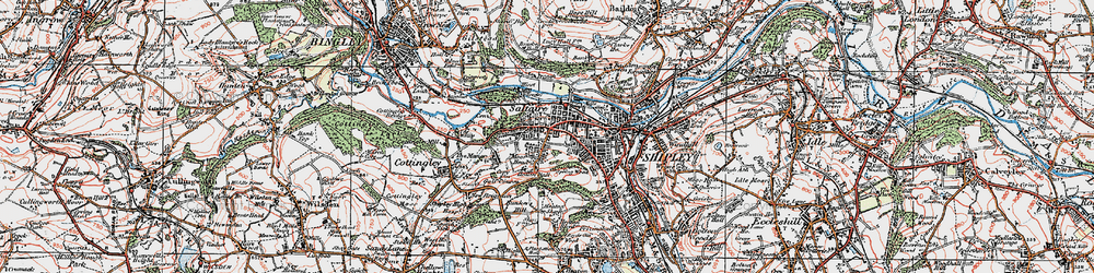 Old map of Moorhead in 1925