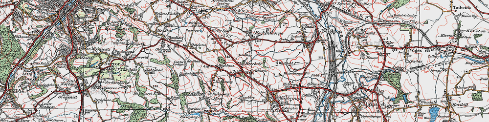 Old map of Moorhole in 1923