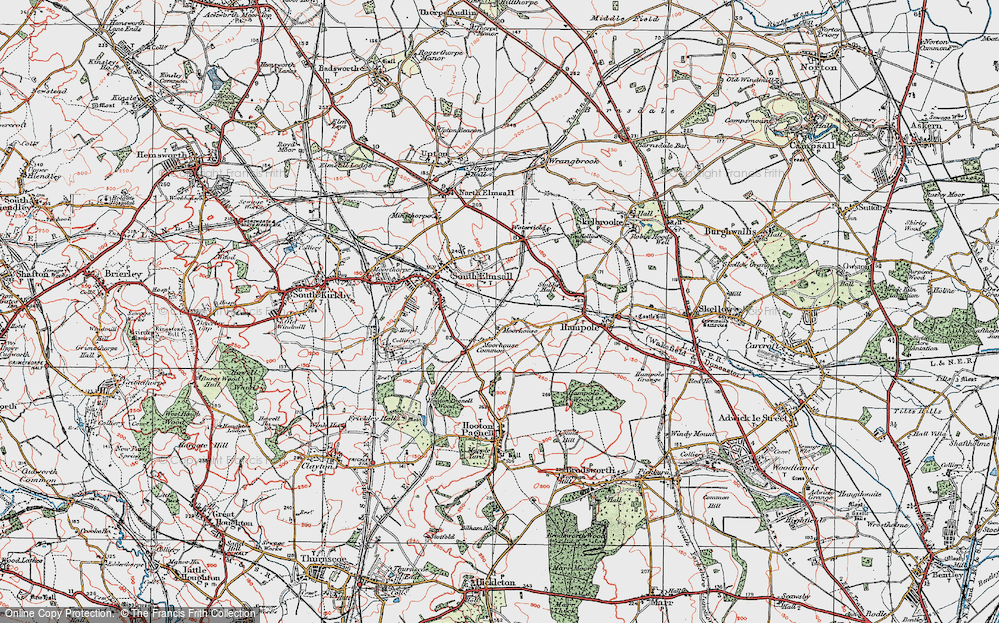 Old Map of Moorhouse, 1924 in 1924