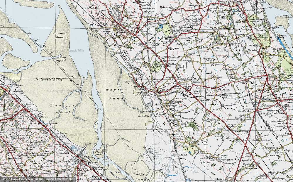 Old Map of Moorside, 1924 in 1924