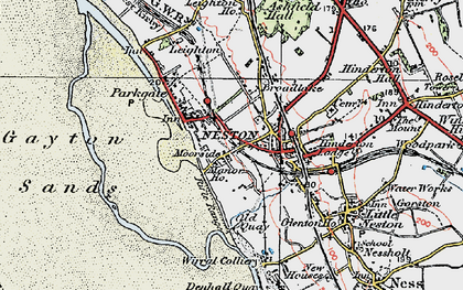 Old map of Moorside in 1924