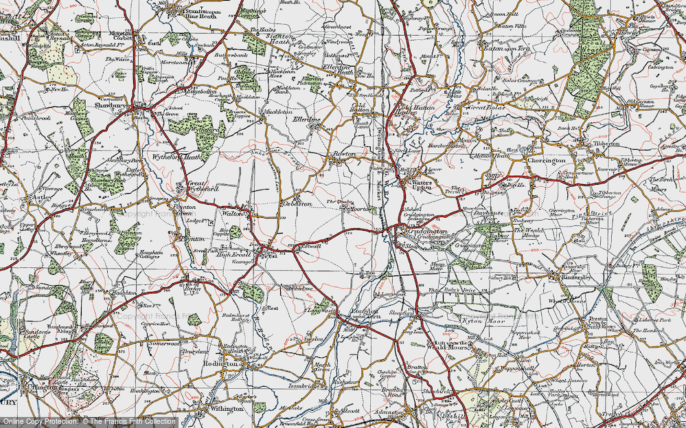 Old Map of Moortown, 1921 in 1921