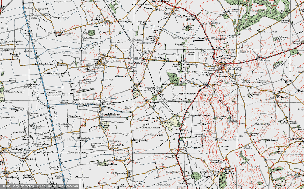 Old Map of Moortown, 1923 in 1923