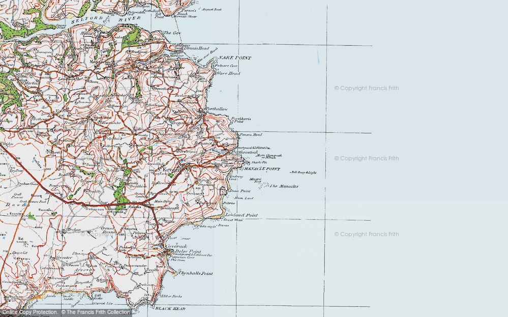 Old Map of Morah, 1919 in 1919
