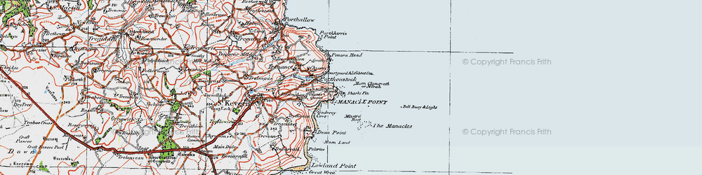 Old map of Morah in 1919