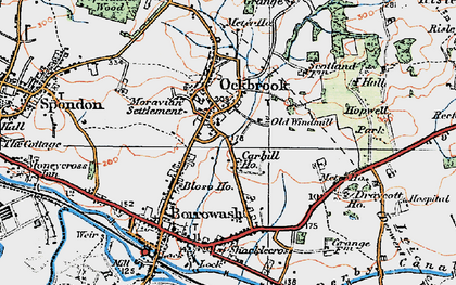 Old map of Moravian Settlement in 1921