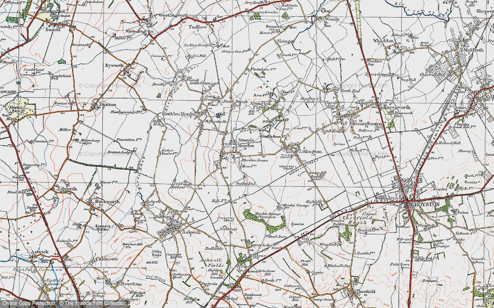Old Map of Morden Green, 1919 in 1919
