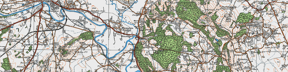 Old map of Bear's Wood in 1920