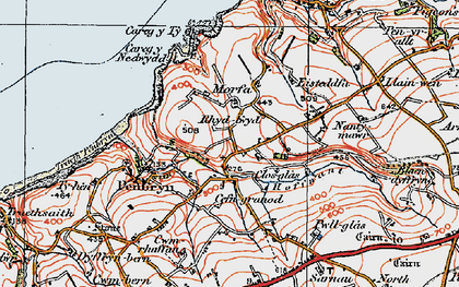 Old map of Morfa in 1923