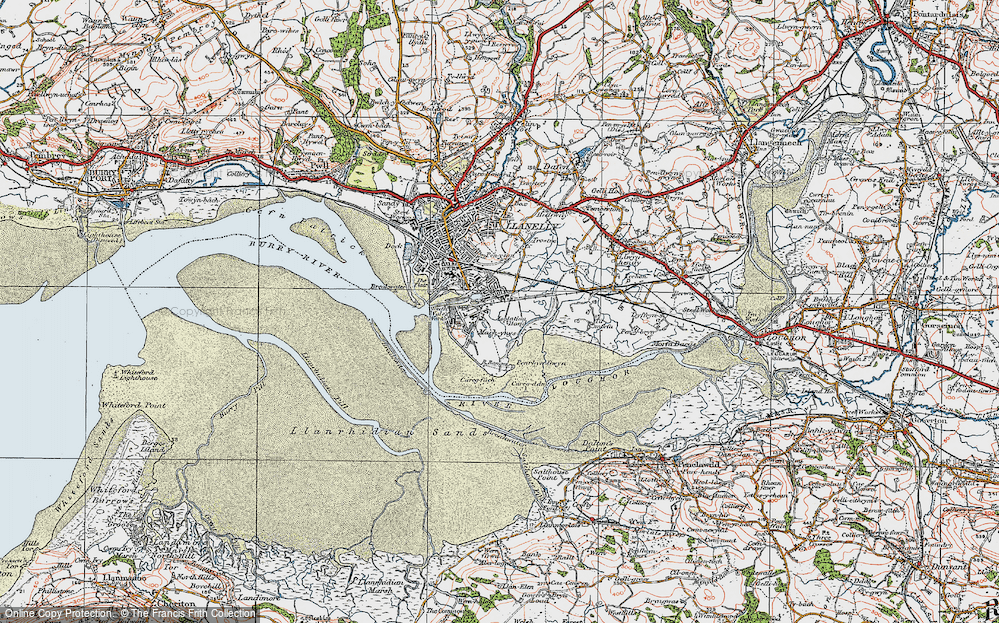 Old Map of Morfa, 1923 in 1923