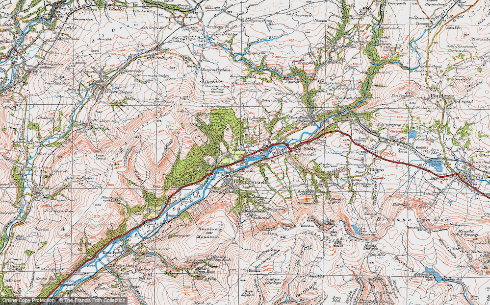 Old Map of Morfa Glas, 1923 in 1923