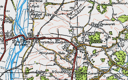 Old map of Morgan's Vale in 1919