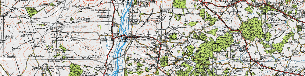 Old map of Morgan's Vale in 1919