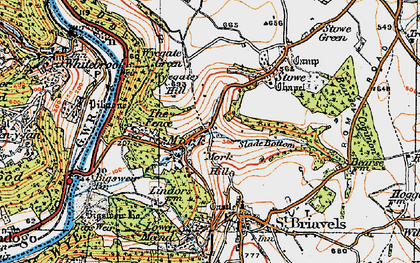 Old map of Andrews Corner in 1919
