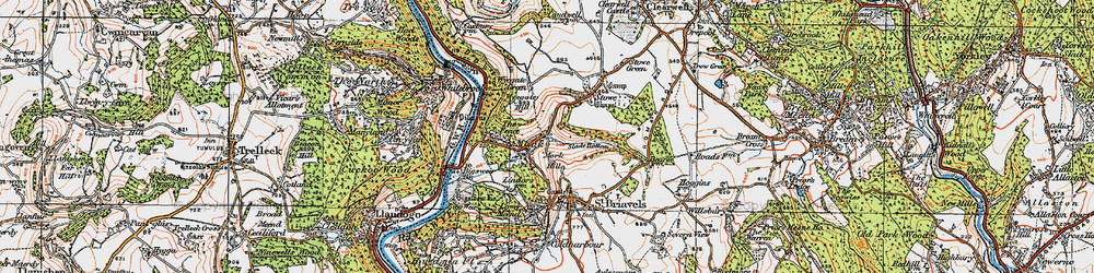 Old map of Mork in 1919
