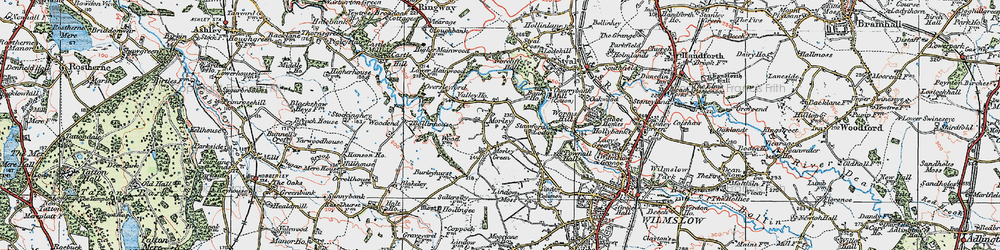 Old map of Morley in 1923