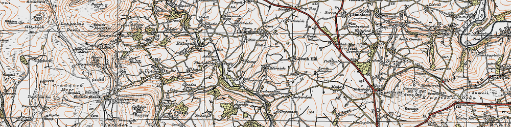 Old map of Mornick in 1919