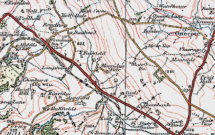 Old map of Morridge Side in 1923