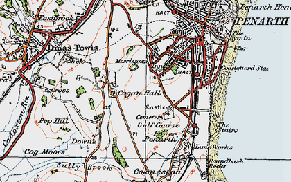 Old map of Morristown in 1919