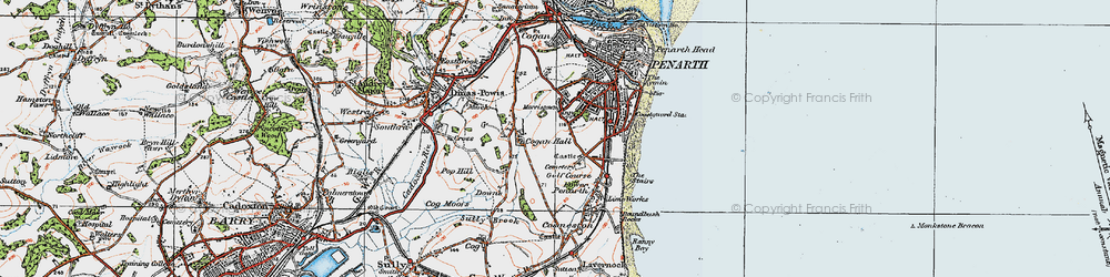 Old map of Morristown in 1919