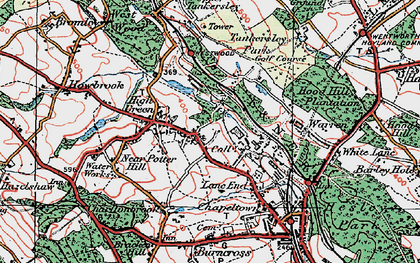 Old map of Mortomley in 1924
