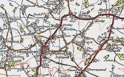 Old map of Morton in 1919