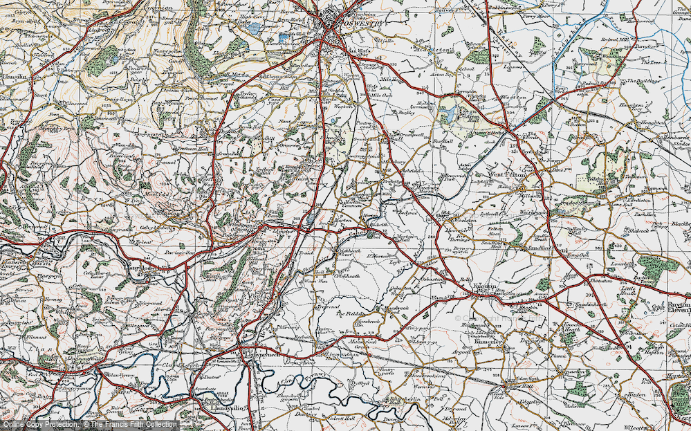 Old Map of Morton, 1921 in 1921