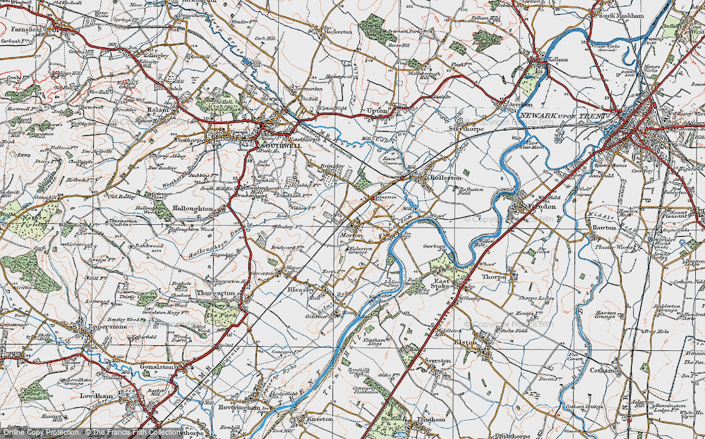 Old Map of Morton, 1921 in 1921