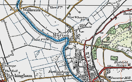 Old map of Morton in 1923