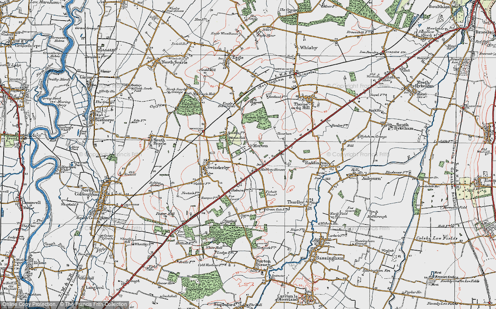 Old Map of Morton, 1923 in 1923