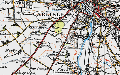Old map of Morton in 1925